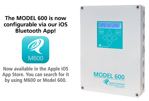 Quest's MODEL 600 Lead/Lag Controller has an iOS Bluetooth App